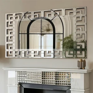 Decorative Wall Mirror 48”×28”Rectangle Sliver Accent Mirror