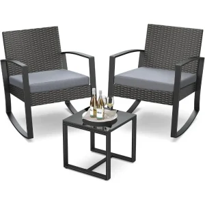 3 Pieces Patio Outdoor Furniture Set