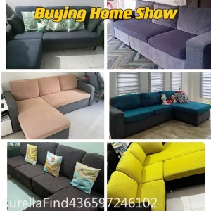 Fleece Sofa Seat‑Cushion Slipcover