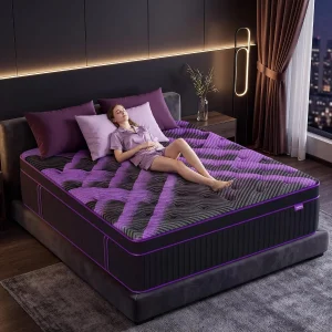 16 Inch Queen King Mattress, Medium Firm Hybrid Mattress