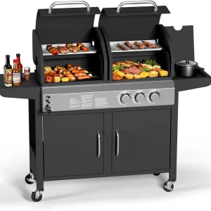 Propane Gas & Charcoal Grill Combo
