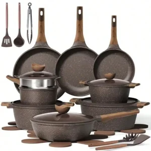 26pcs Pots And Pans Set, Nonstick Cookware Sets Induction Kitchen Cooking Set